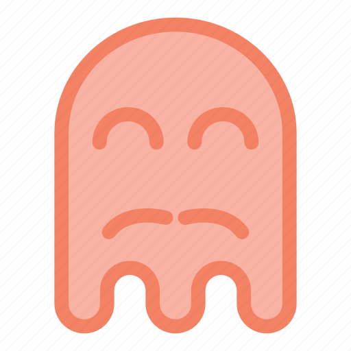 Emoji, emoticon, ghost, happy, mustache, halloween icon - Download on Iconfinder