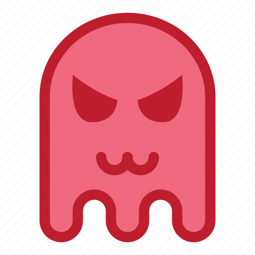 Angry, cat mouth, emoji, emoticon, ghost, halloween icon - Download on Iconfinder