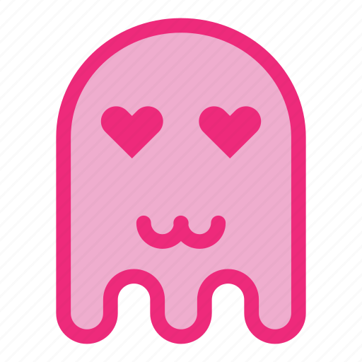 Cat mouth, emoji, emoticon, ghost, love, halloween icon - Download on Iconfinder