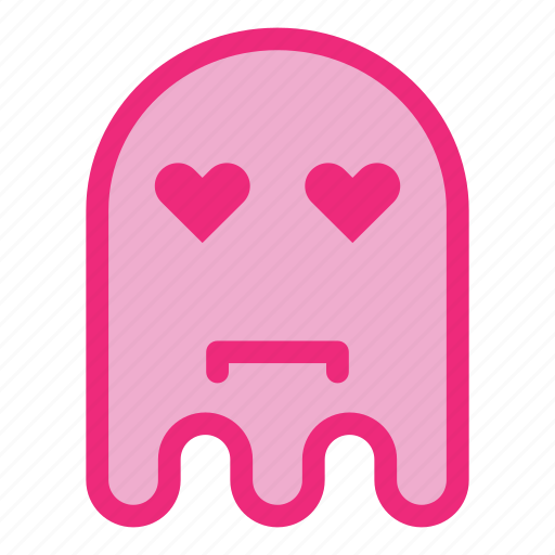 Emoji, emoticon, ghost, love, halloween icon - Download on Iconfinder