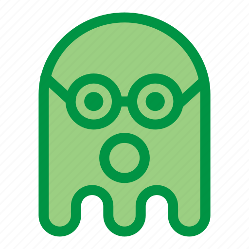 Emoji, emoticon, geek, ghost, wow, halloween icon - Download on Iconfinder
