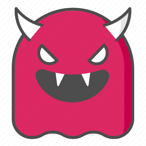 Evil, laugh, ghost, emojis, smile, scary, spooky icon - Download on Iconfinder