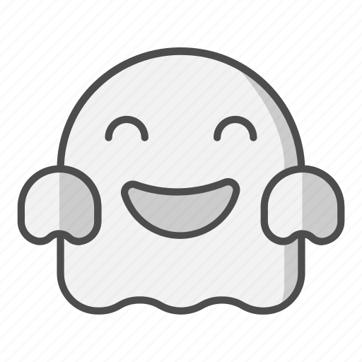 Verry, happy, ghost, emojis, halloween, emotion, emoticon icon - Download on Iconfinder