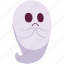 sad, ghost, spooky, horror, face, expression, character, illustration, emoticon, emotion 