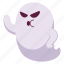 angry, ghost, expression, face, character, sticker, emoji, horror, scary 