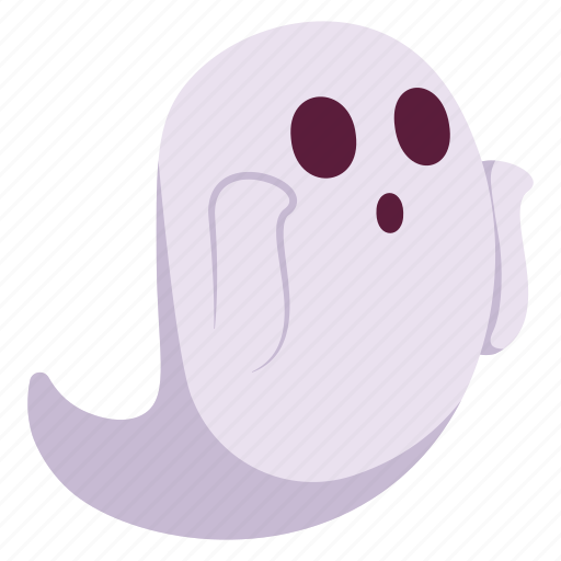Boo, ghost, expression, face, character, sticker, emoji icon - Download on Iconfinder