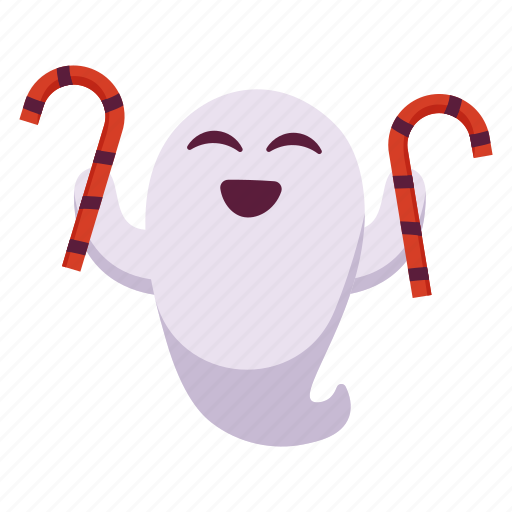 Candy, ghost, expression, face, character, sticker, emoji icon - Download on Iconfinder