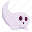 confused, ghost, expression, face, character, sticker, emoji, horror, scary 