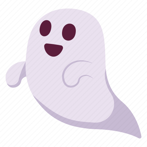 Happy, ghost, expression, face, character, sticker, emoji icon - Download on Iconfinder
