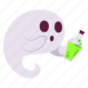 potion, ghost, expression, face, character, sticker, emoji, horror, scary
