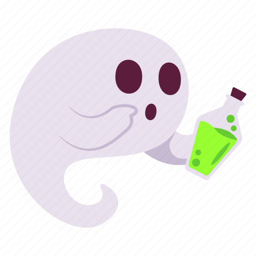 Potion, ghost, expression, face, character, sticker, emoji icon - Download on Iconfinder