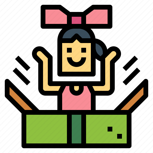 Bow, box, gift, present, woman icon - Download on Iconfinder