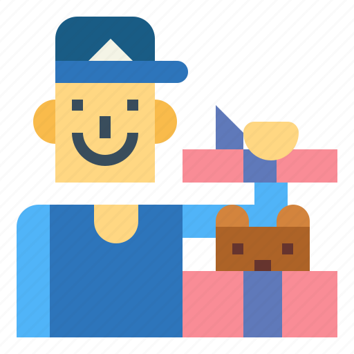 Bear, box, gift, man, present icon - Download on Iconfinder