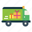 car, delivery, gift, truck, vehicle 