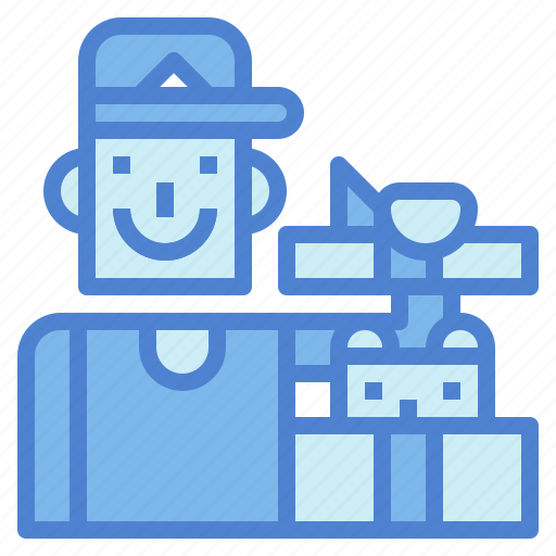 Bear, box, gift, man, present icon - Download on Iconfinder
