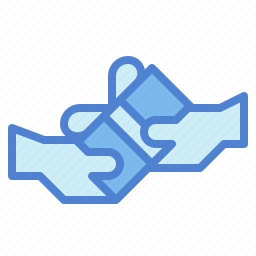 Gift, give, hand, present, ribbon icon - Download on Iconfinder