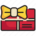 gift, box, square, ribbon, happy, gift icon
