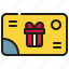 card, pay, shopping, give, happy, gift icon 