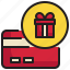 card, reward, pay, shopping, gift icon 