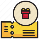 voucher, give, happy, shopping, gift icon