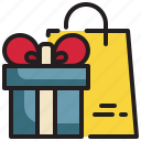 giftbox, shopping, bag, sale, happy, gift icon