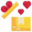 box, heart, open, love, happy, gift icon 