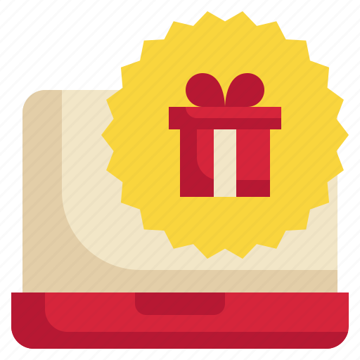 Box, online, laptop, reward, gift icon icon - Download on Iconfinder