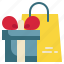 giftbox, shopping, bag, sale, happy, gift icon 