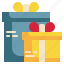 gitfbox, stack, give, happy, gift icon 