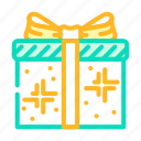 shiny, gift, box, birthday, ribbon, package