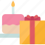 birthday, cake, gift, happy, celebration 