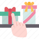 gift, selection, shopping, buy, festive