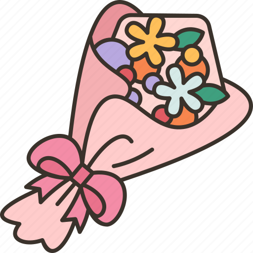 Flower, bouquet, gift, romance, wedding icon - Download on Iconfinder