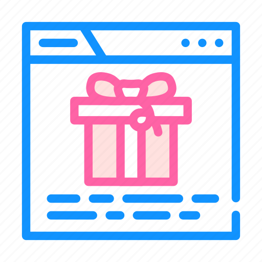Online, buying, gift, package, surprise, holiday icon - Download on Iconfinder