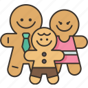 gingerbread, family, bakery, dessert, traditional
