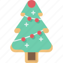 christmas, tree, cookies, holiday