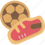 soccer, shoes, cookies, food, decoration 