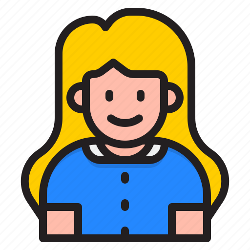 Girl, kid, child, user, avatar, woman icon - Download on Iconfinder
