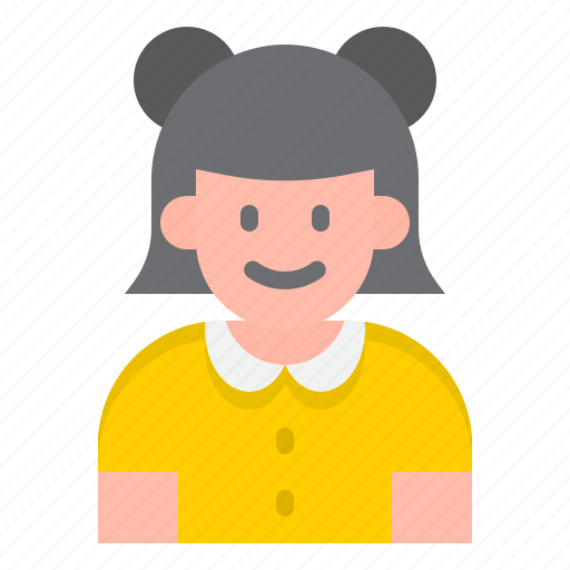 Girl, child, children, avatar, person, kid icon - Download on Iconfinder
