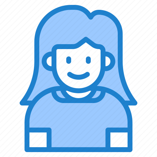 Girl, kid, child, person, avatar, woman icon - Download on Iconfinder