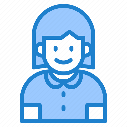 Kid, child, user, avatar, woman, girl icon - Download on Iconfinder