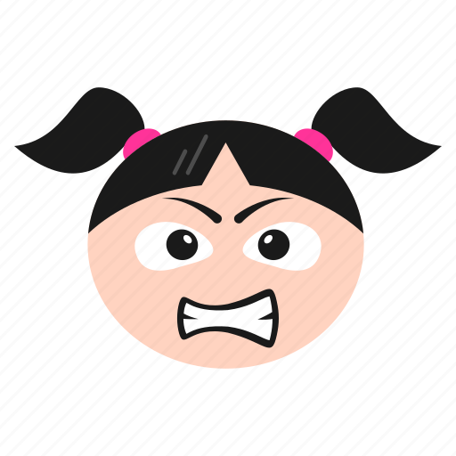 Emoji, girl, grimacing, irritated, mouth, open, women icon - Download on Iconfinder