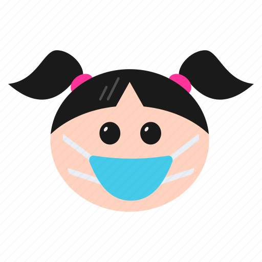 Emoji, emoticon, expressions, girl, mask, medical, women icon - Download on Iconfinder