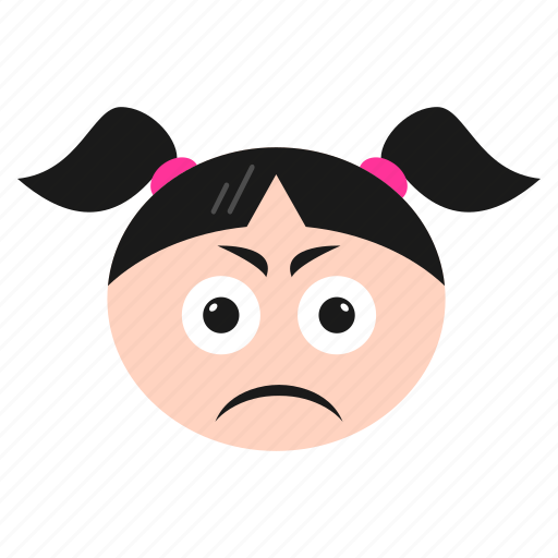Depressed, emoji, emoticon, girl, sad, unhappy, women icon - Download on Iconfinder
