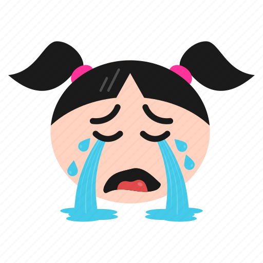 Cry, crying, emoji, girl, sad, weeping, women icon - Download on Iconfinder