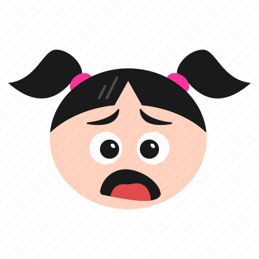 Depressed, doh, emoji, face, frowning, girl, women icon - Download on Iconfinder