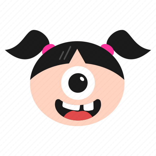 Crazy, cyclops, emoji, face, girl, laughing, women icon - Download on Iconfinder