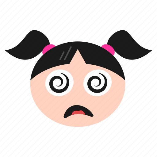 Confused, dizzy, emoji, face, girl, silly, women icon - Download on Iconfinder