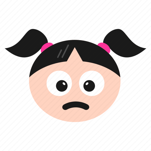 Depressed, emoji, frowning, girl, sad, unamused, women icon - Download on Iconfinder