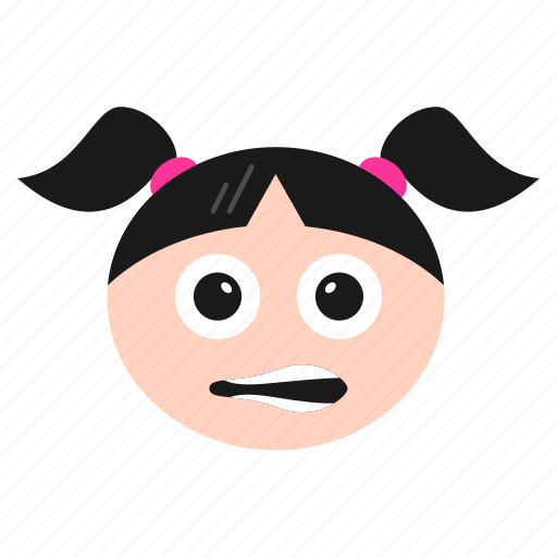 Emoji, emoticon, face, girl, grimacing, irritated, women icon - Download on Iconfinder